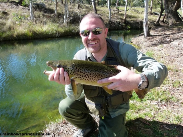 A picture of fly fishing up the creek at Rainbow Springs Fly Fishing School