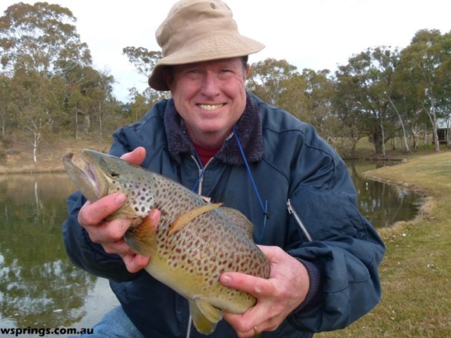 Fly fishing in the rain