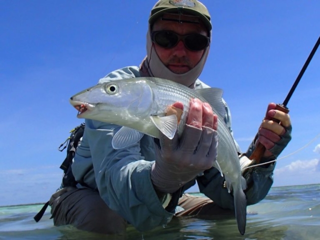 A Bonefish caught on fly