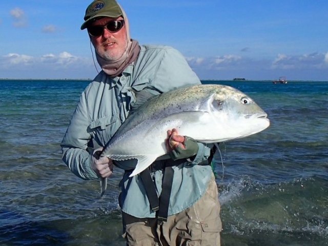 Giant Trevally on fly