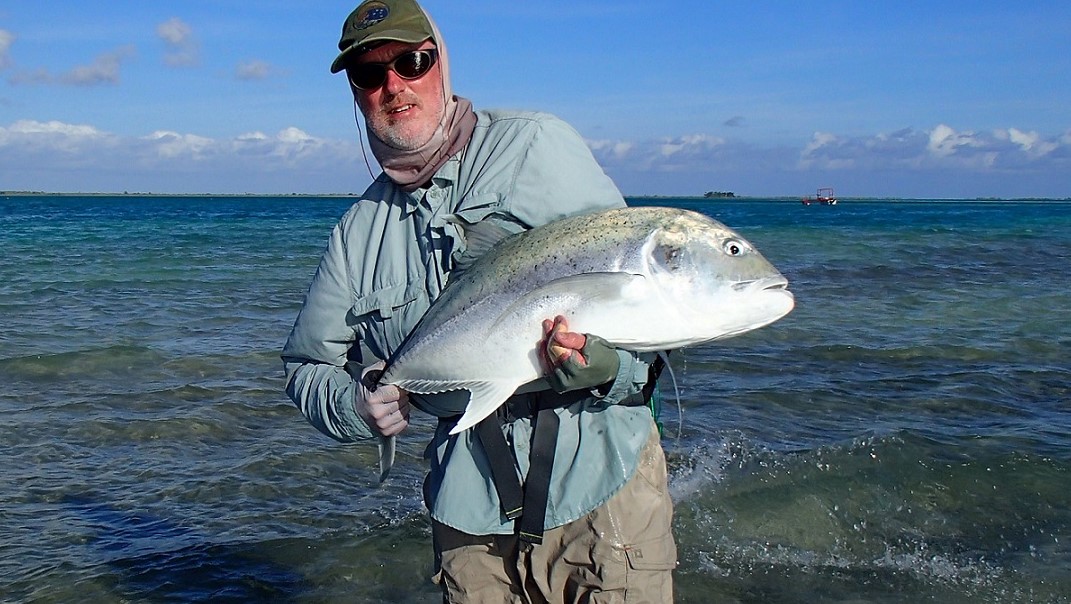 Giant Trevally on fly