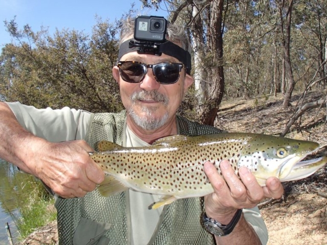 Fly fishing in amungst the trees