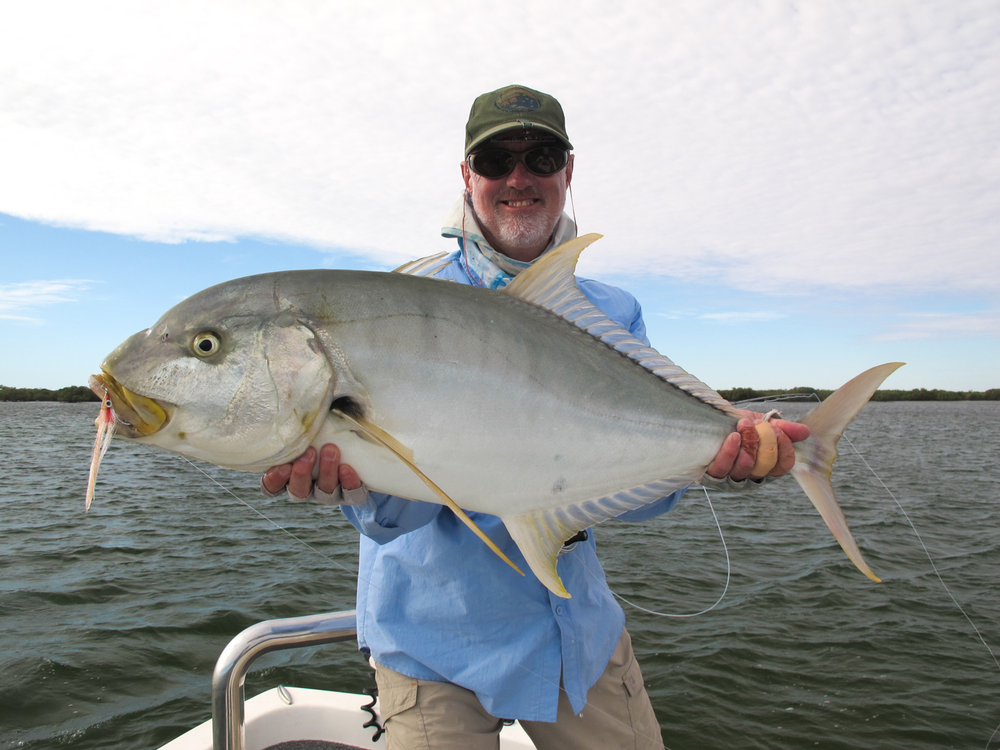 Giant Trevally on fly, Golden Trevally on fly, Saltwater fly fishing, learning to fly fish